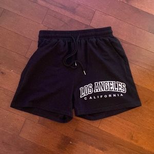 BLACK LOS ANGELES SWEAT SHORTS SIZE 6/M